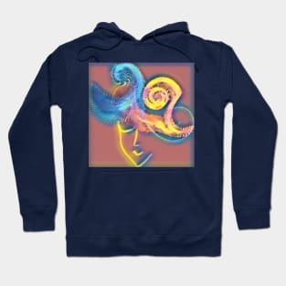 The girl in the "Two Waves" hat Hoodie